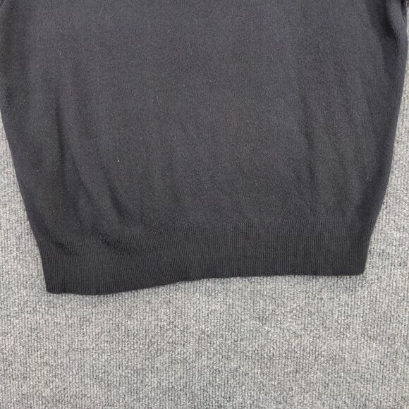 Sycamore Women's Knit Sweater Black Medium Short Sleeve Crew Neck Vintage - Picture 6 of 12